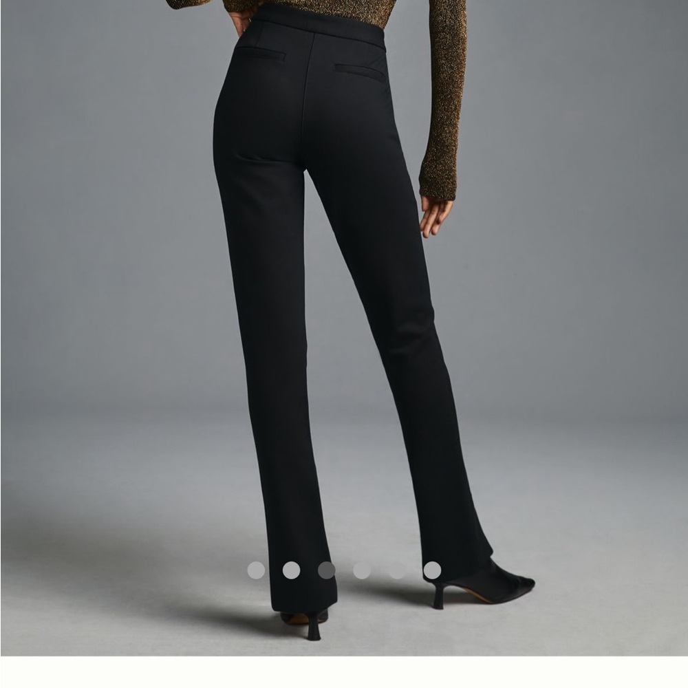 Maeve Ponte ankle zip pants.  Zip front closure with zippered pockets